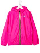 K Way Kids Teen Zipped Lightweight Jacket - Pink