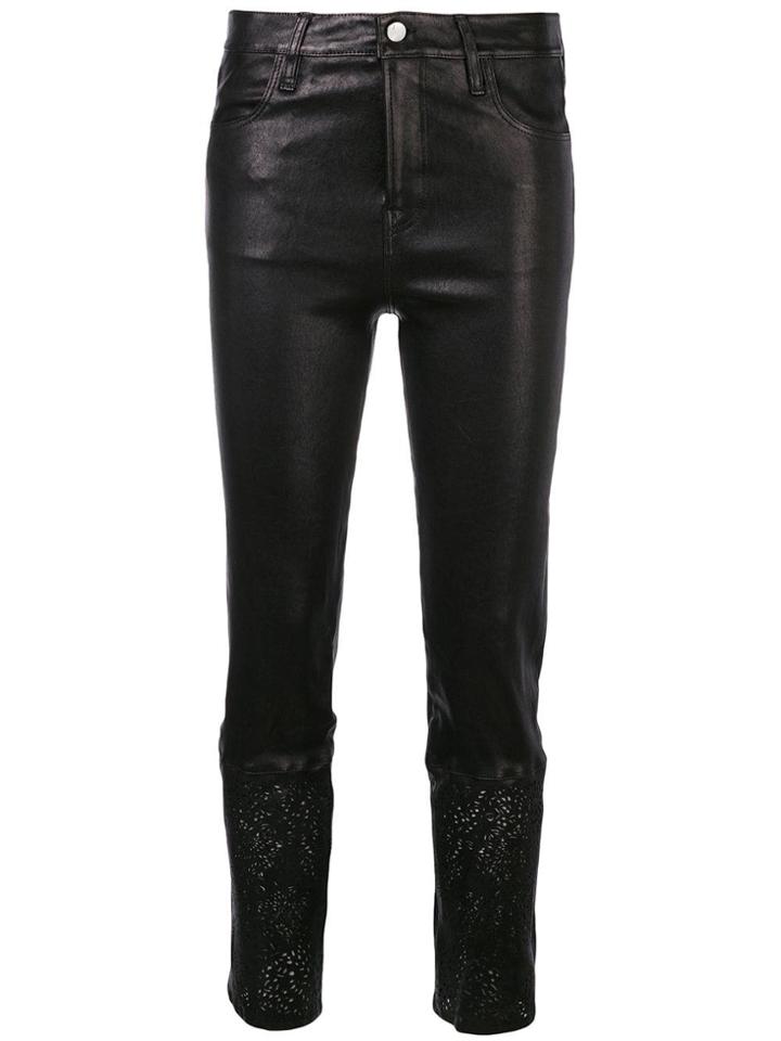 J Brand Cut-out Trim Skinny Trousers - Black