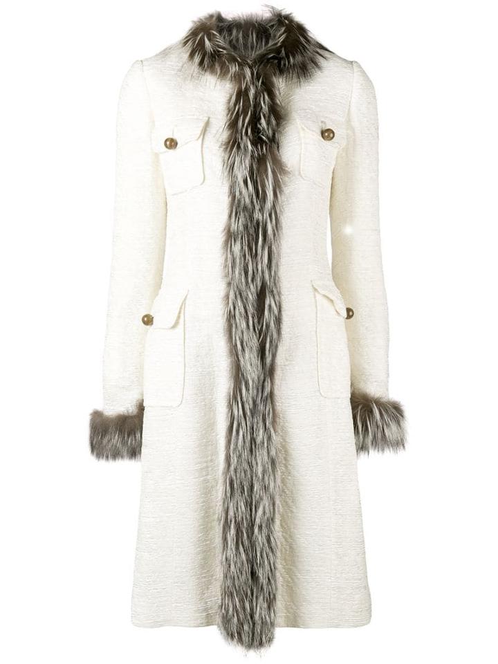 Dolce & Gabbana Pre-owned Trimmed Midi Coat - Neutrals