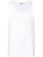Thom Browne Eyelet Mesh Tank Top - White
