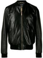 Dolce & Gabbana Fitted Bomber Jacket - Black
