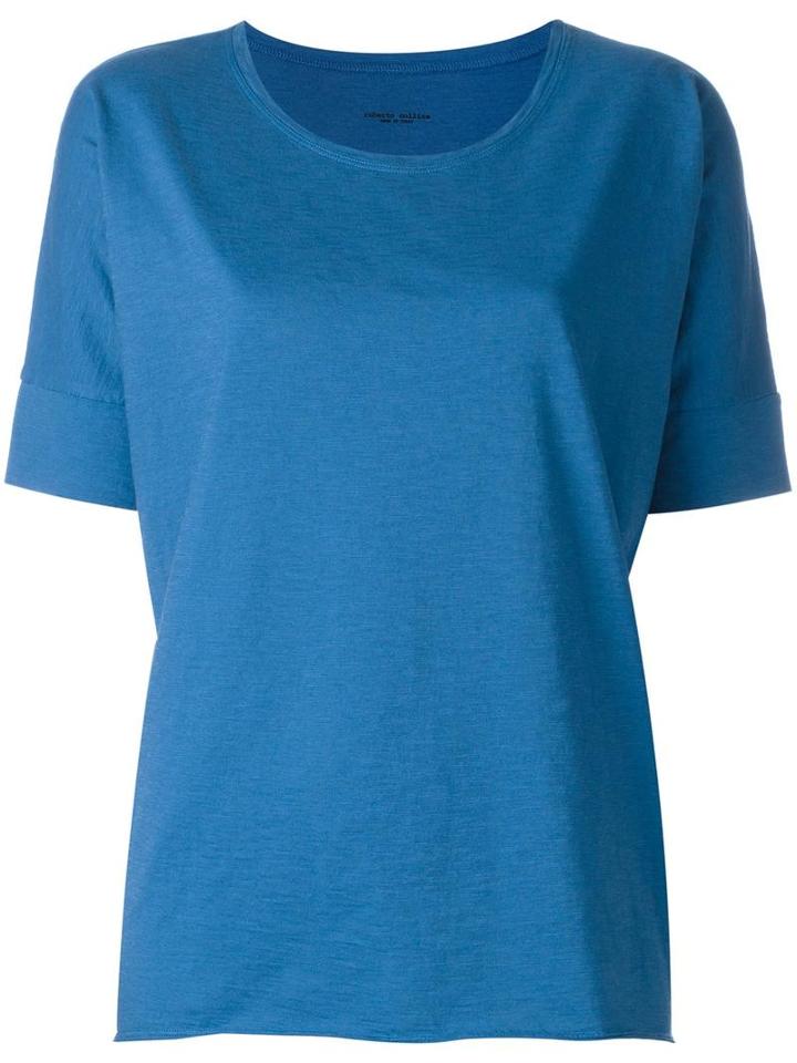 Roberto Collina Loose-fit T-shirt, Women's, Size: Xs, Blue, Cotton