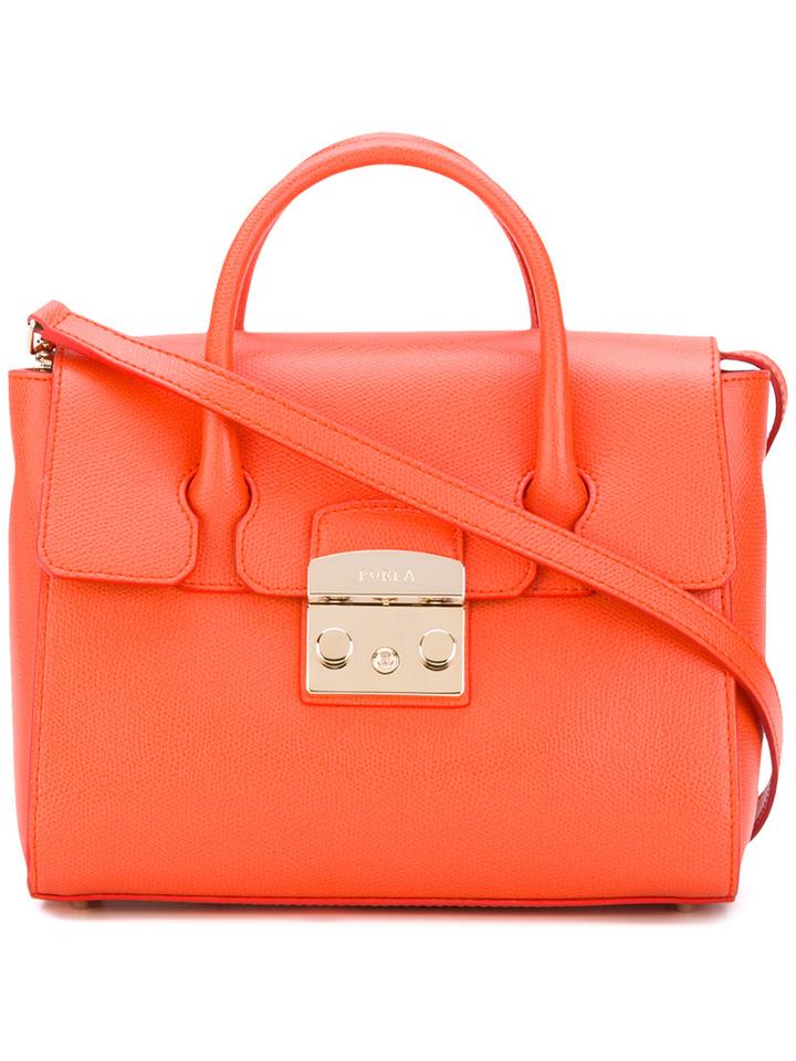 Furla - Small Shoulder Bag - Women - Leather - One Size, Yellow/orange, Leather