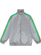 Gucci Reflective Side Stripe Track Jacket - Silver