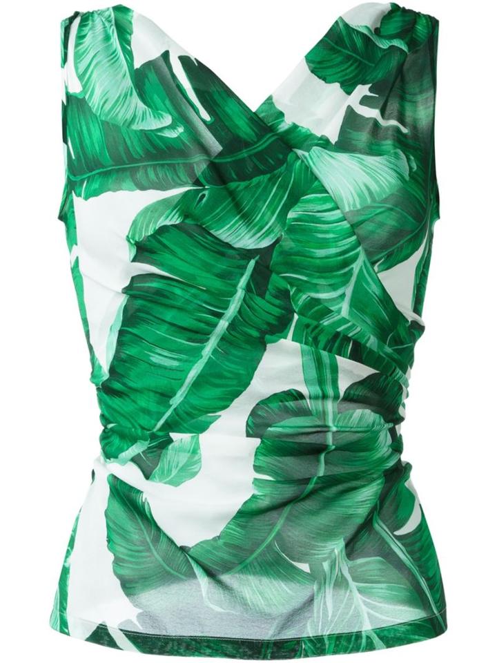 Dolce & Gabbana Banana Leaf Print Top