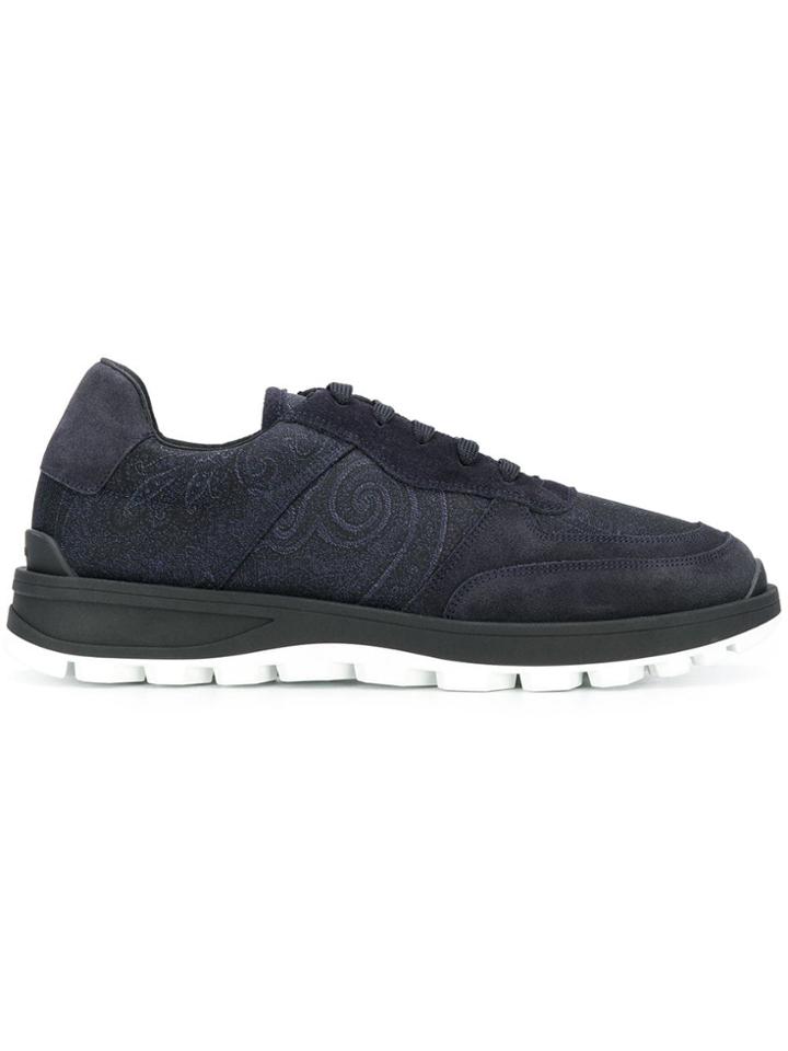 Etro Paisley Print Sneakers - Blue