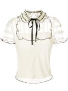 Red Valentino Lace Panel Blouse - Nude & Neutrals