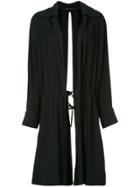 Yohji Yamamoto Vintage Deconstructed Drawstring Coat - Black