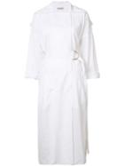 Nina Ricci - Fitted Coat - Women - Polyamide/viscose - 34, White, Polyamide/viscose