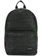 Diesel Logo Print Backpack - Black
