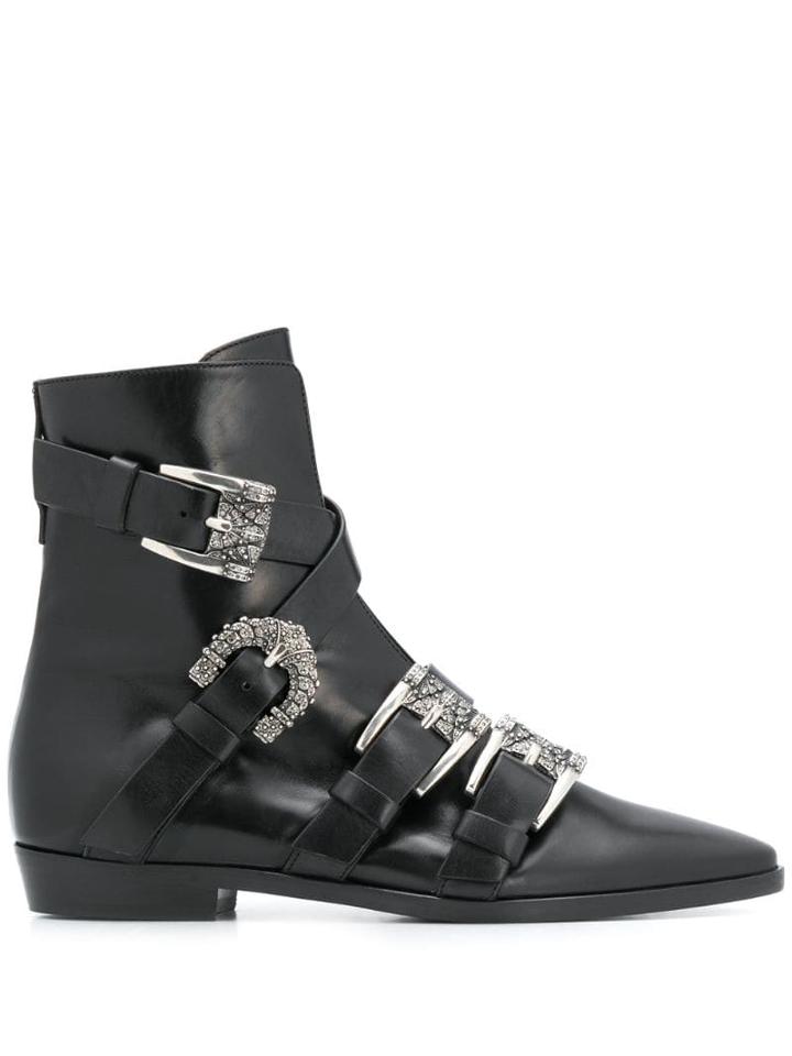 Etro Buckled Ankle Boots - Black