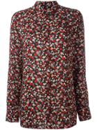 Ps By Paul Smith Floral Print Shirt, Women's, Size: 46, Black, Viscose