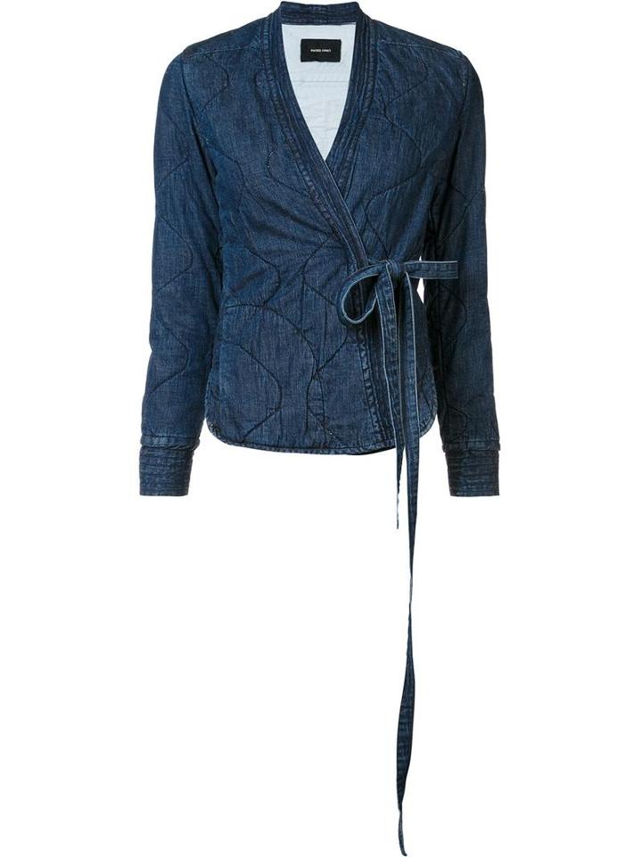 Rachel Comey Tie Waist Denim Jacket, Women's, Size: Medium, Blue, Cotton