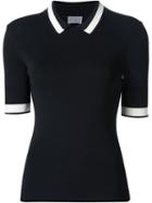 Grey Jason Wu Ribbed Polo Top