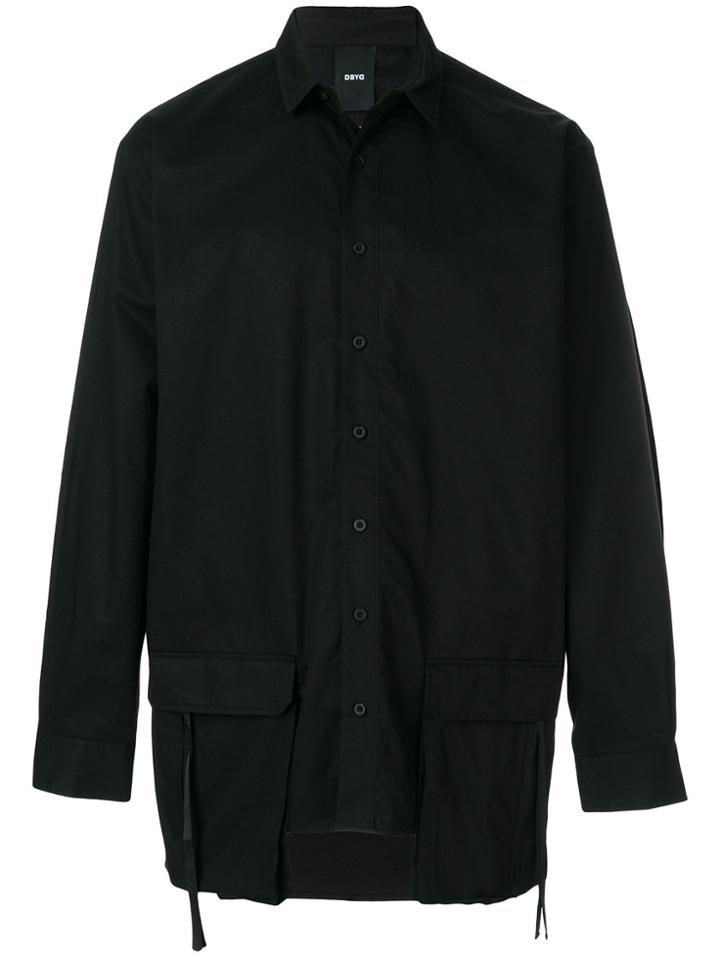 D.gnak Oversized Shirt Jacket - Black
