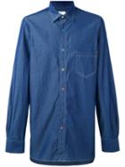 Paul Smith - Rainbow Button Shirt - Men - Cotton - M, Blue, Cotton