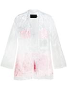Neith Nyer Mariah Clear Feather Coat - White