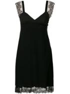 Neil Barrett Lace Detail Dress - Black