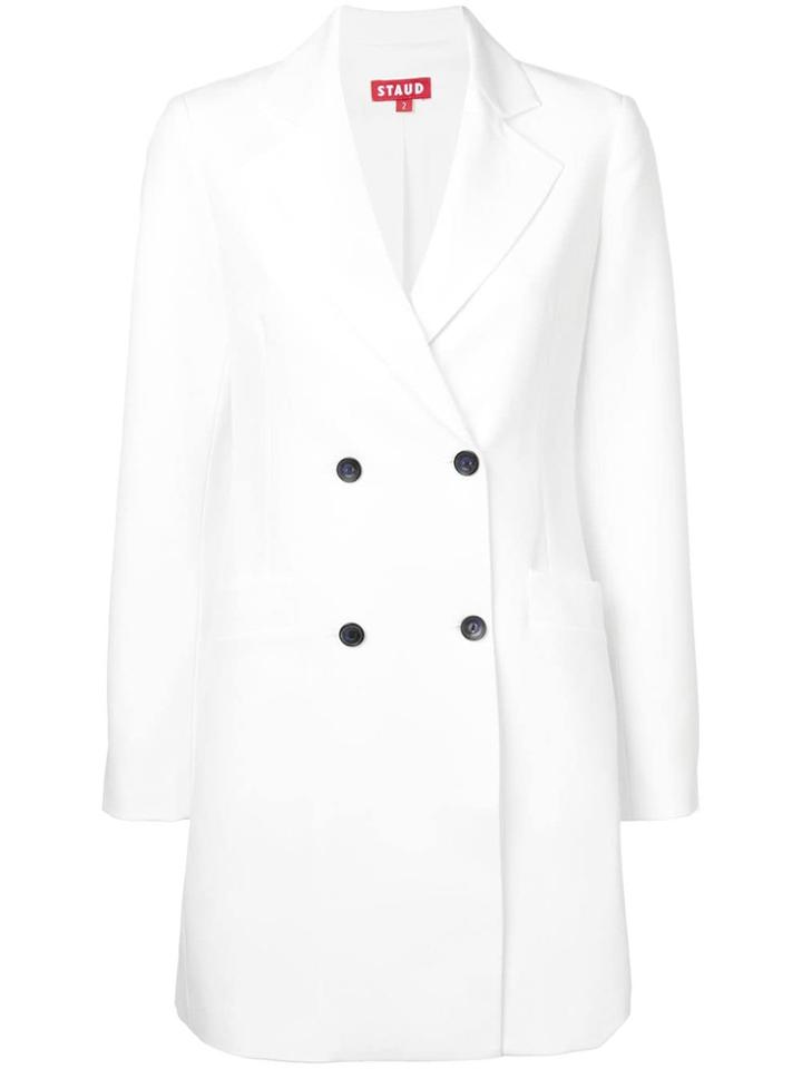 Staud Opel Blazer Dress - White
