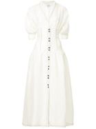 Aje. Corset Midi Dress - White