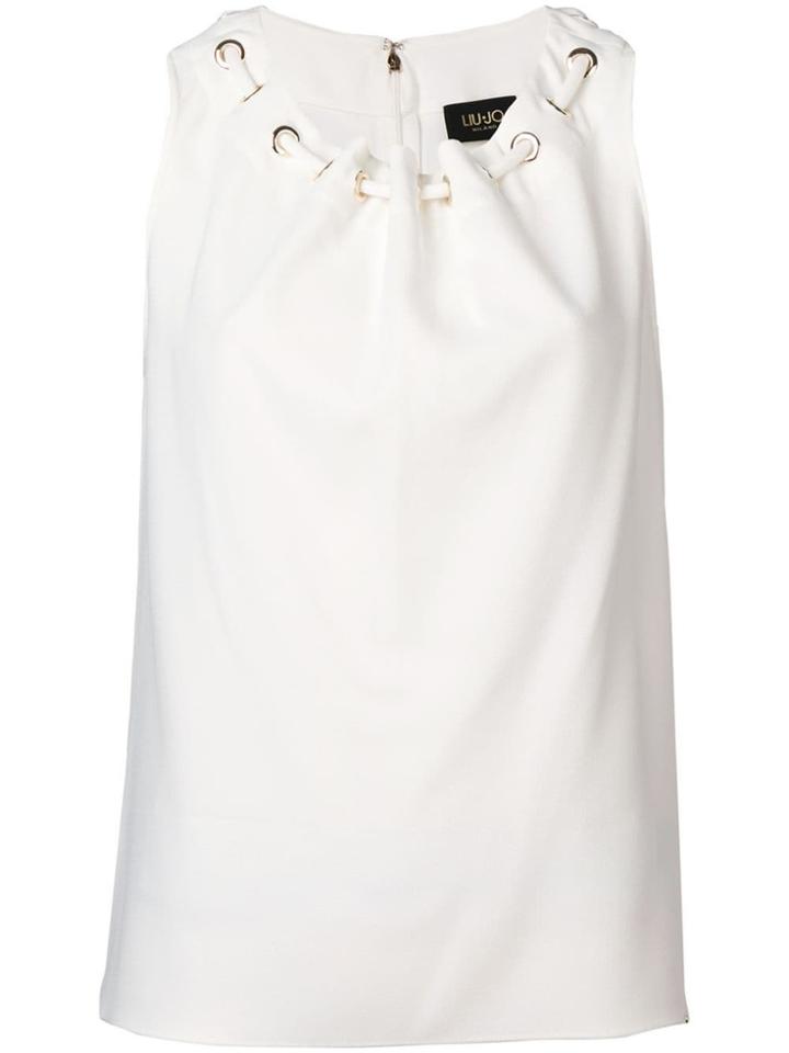 Liu Jo Rope Neckline Vest - White
