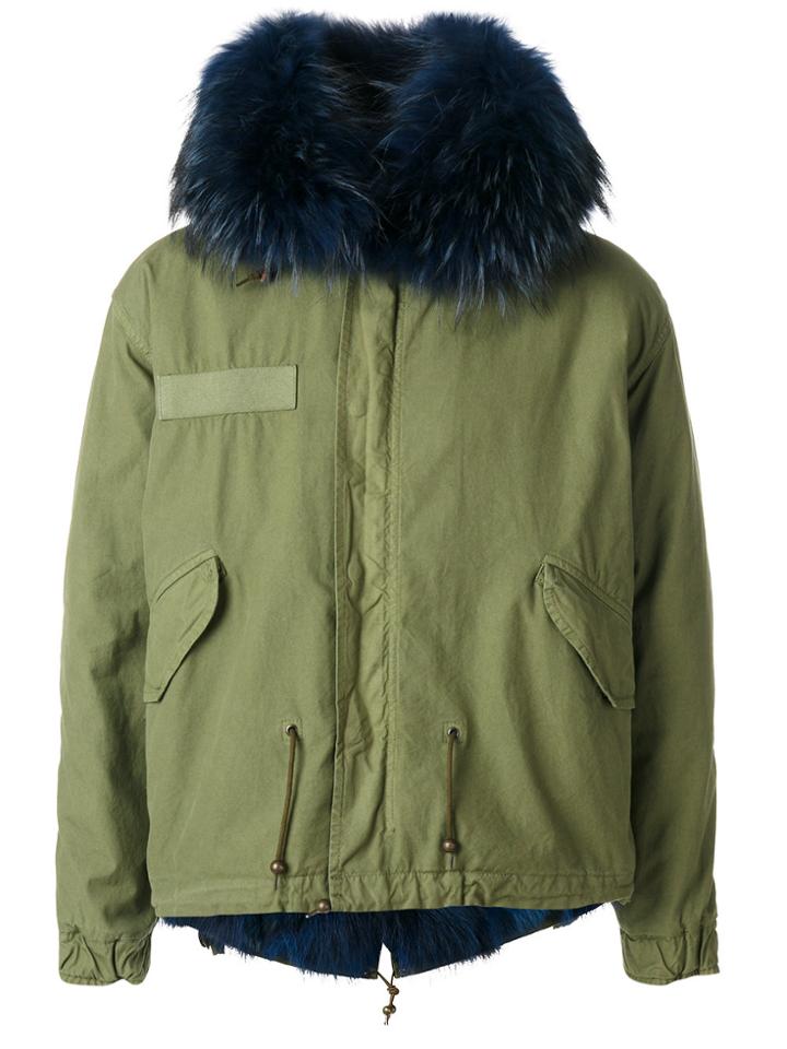 Mr & Mrs Italy Fur Lined Short Parka - Green