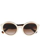 Valentino Eyewear Round Frame Sunglasses - Brown
