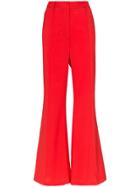 Beaufille Barnet High-waisted Flared Wool-blend Trousers