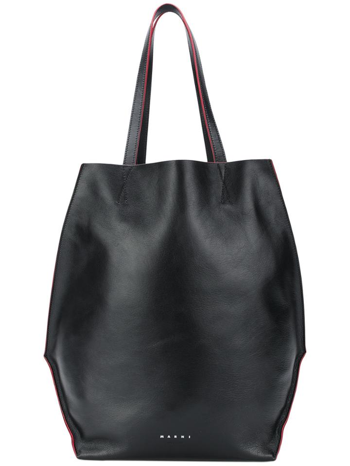 Marni Top Handle Shopper Tote - Black
