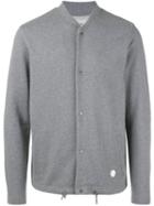 Folk - Knitted Bomber Jacket - Men - Cotton - 5, Grey, Cotton