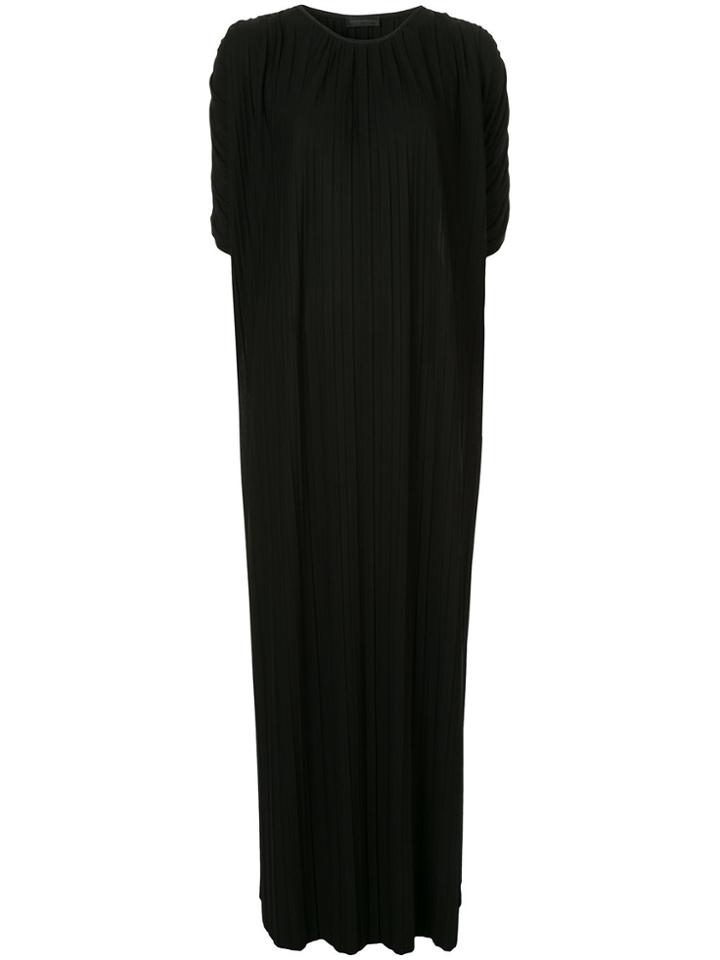 Anteprima Pleated Maxi Dress - Black