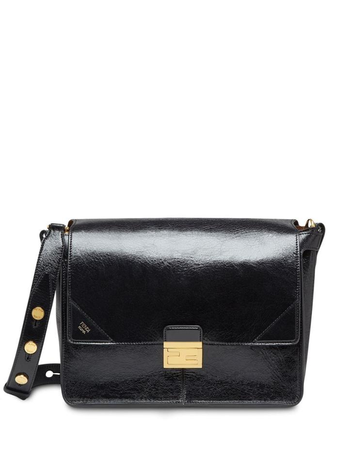 Fendi Large Kan U Shoulder Bag - Black