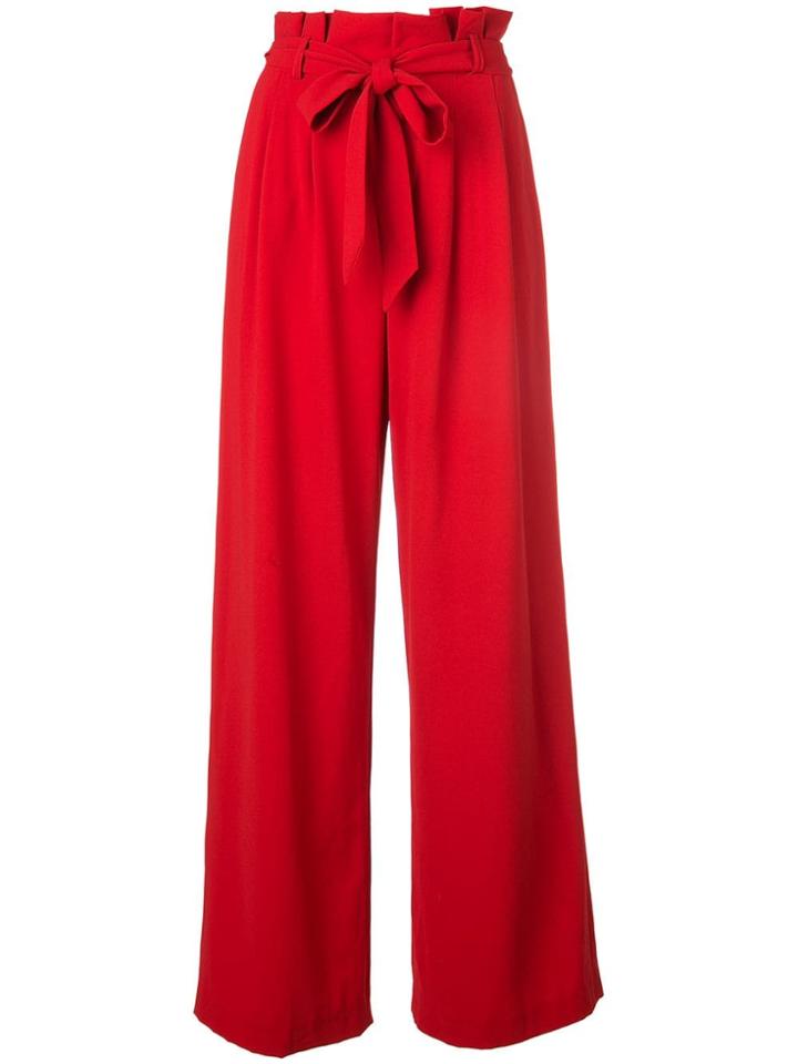 Alice+olivia Farrel Wide-leg Trousers - Red