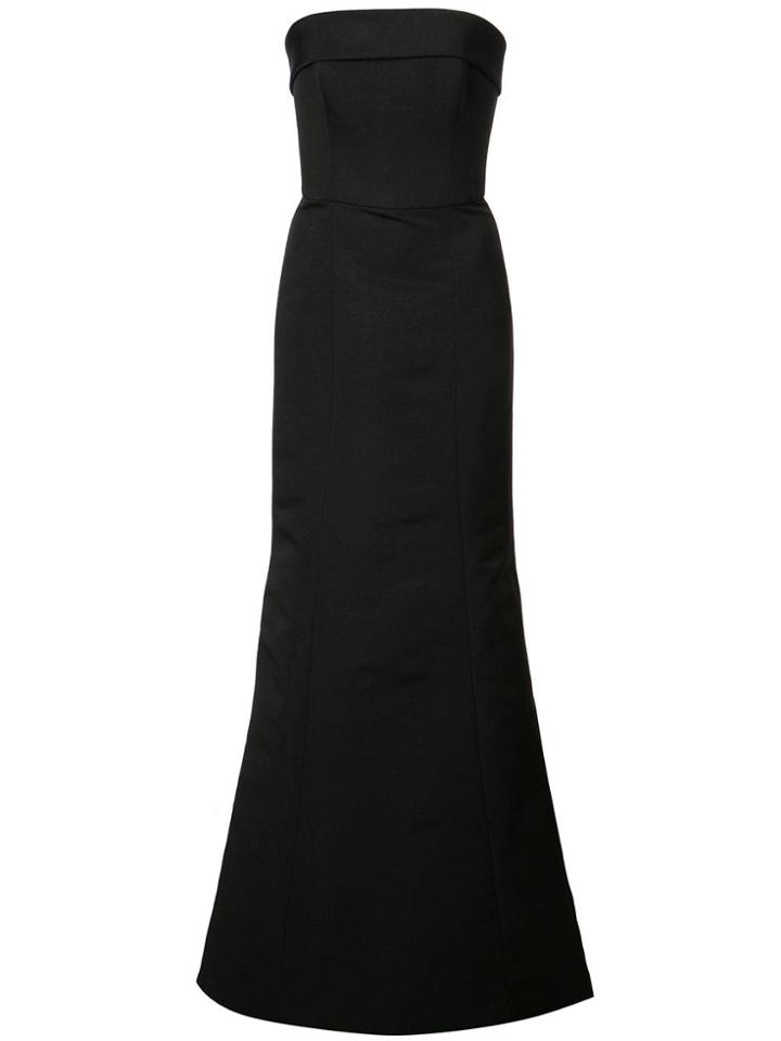 Amsale Long Mermaid Gown - Black