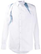 Alexander Mcqueen Contrast Braces Shirt - White