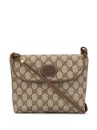 Gucci Pre-owned Gg Supreme Crossbody Bag - Grey