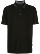 D'urban Contrast Stripe Polo Shirt - Black
