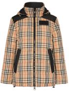 Burberry Vintage Check Puffer Jacket - Brown