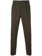 Dondup Tailored Tapered Trousers, Men's, Size: 33, Green, Virgin Wool/spandex/elastane