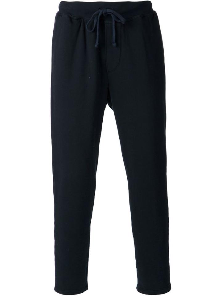 Fadeless Back Pocket Track Pants, Men's, Size: L, Blue, Cotton