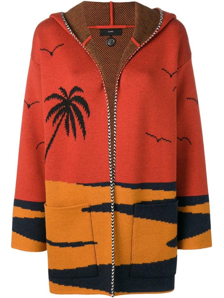Alanui Beach Printed Cardigan - Orange