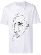 Neil Barrett Painted Face T-shirt - White