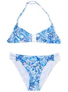 Mc2 Saint Barth Teen Amber Bikini Set - Blue