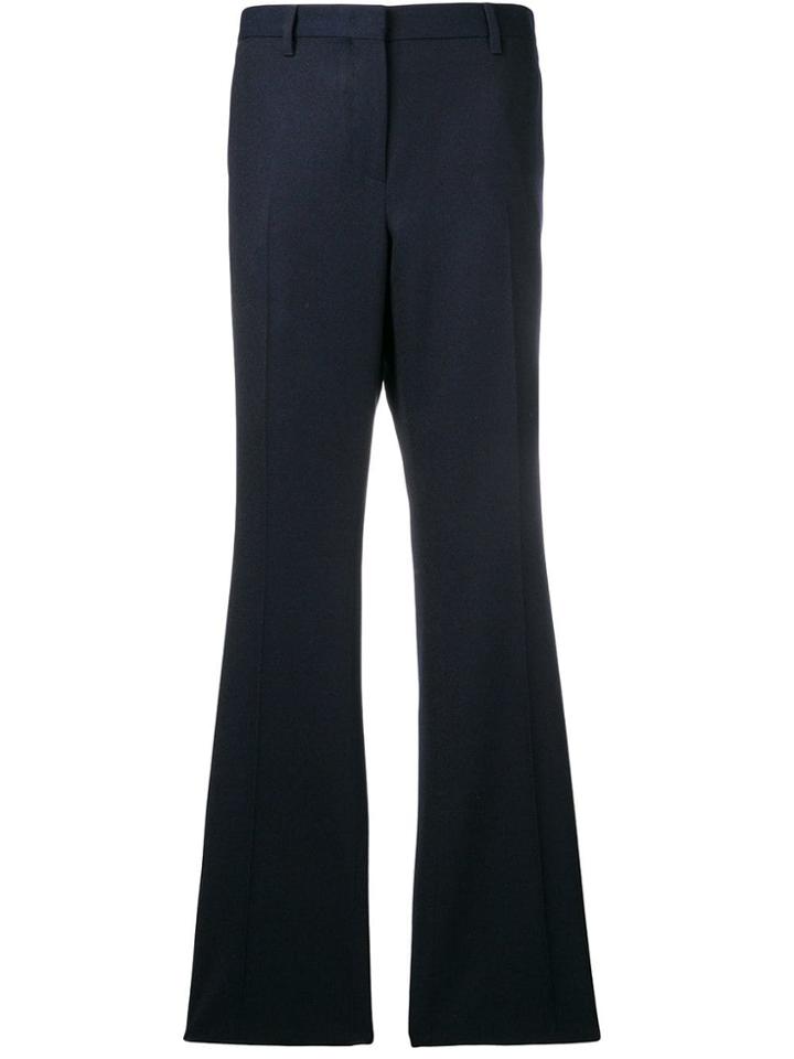 Salvatore Ferragamo High Waist Flared Trousers - Blue