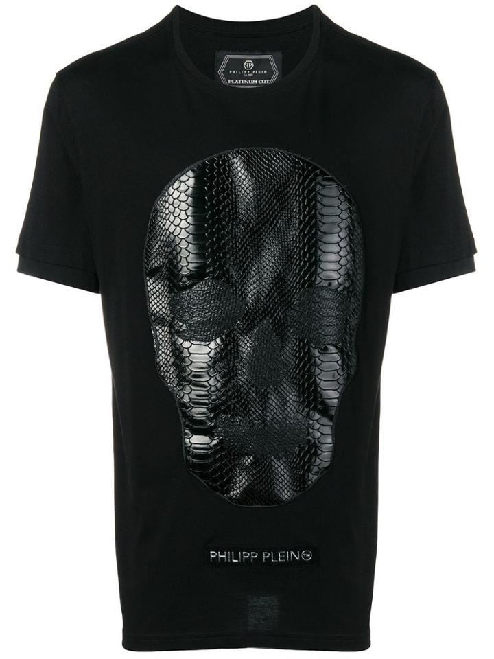 Philipp Plein Python Print Skull T-shirt - Black