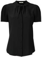 Etro Tied Neck Buttoned Blouse, Women's, Size: 42, Black, Silk