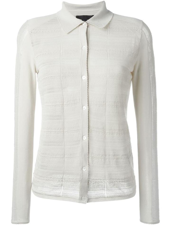 Burberry Prorsum Panelled Knit Shirt