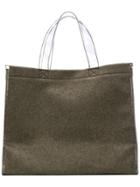 Mm6 Maison Margiela Transparent Handle Tote Bag - Grey