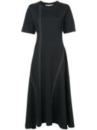 Dvf Diane Von Furstenberg Asymmetric Seam Dress - Black