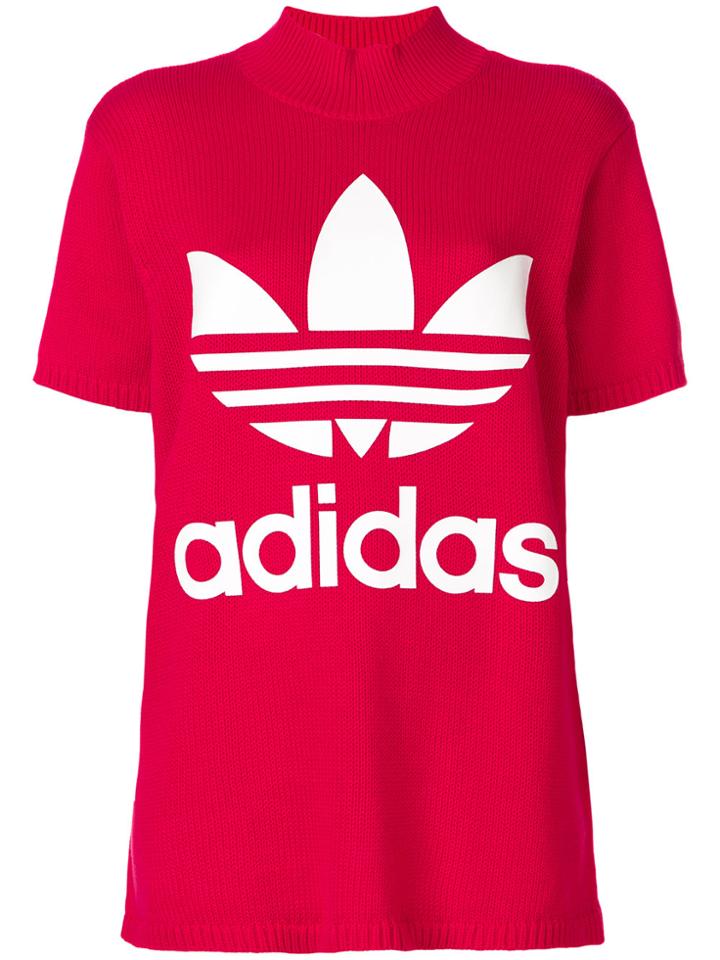 Adidas Adidas Originals Big Trefoil T-shirt - Red
